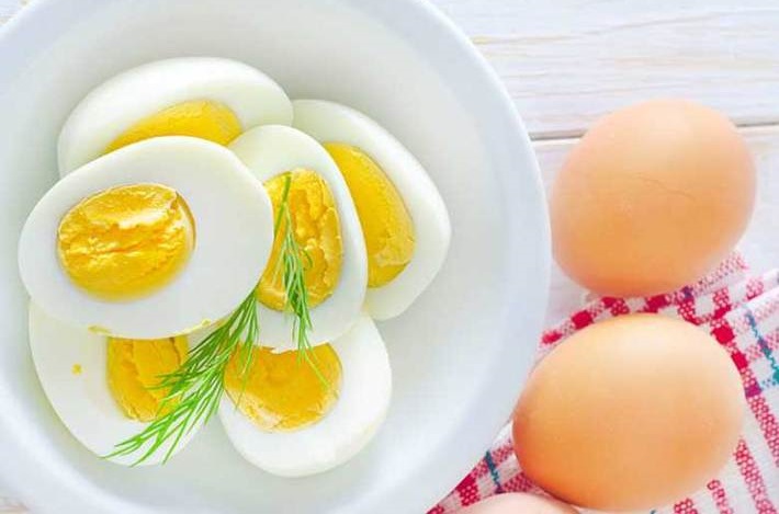 تخم مرغ پخته - رژیم افزایش وزن فوری