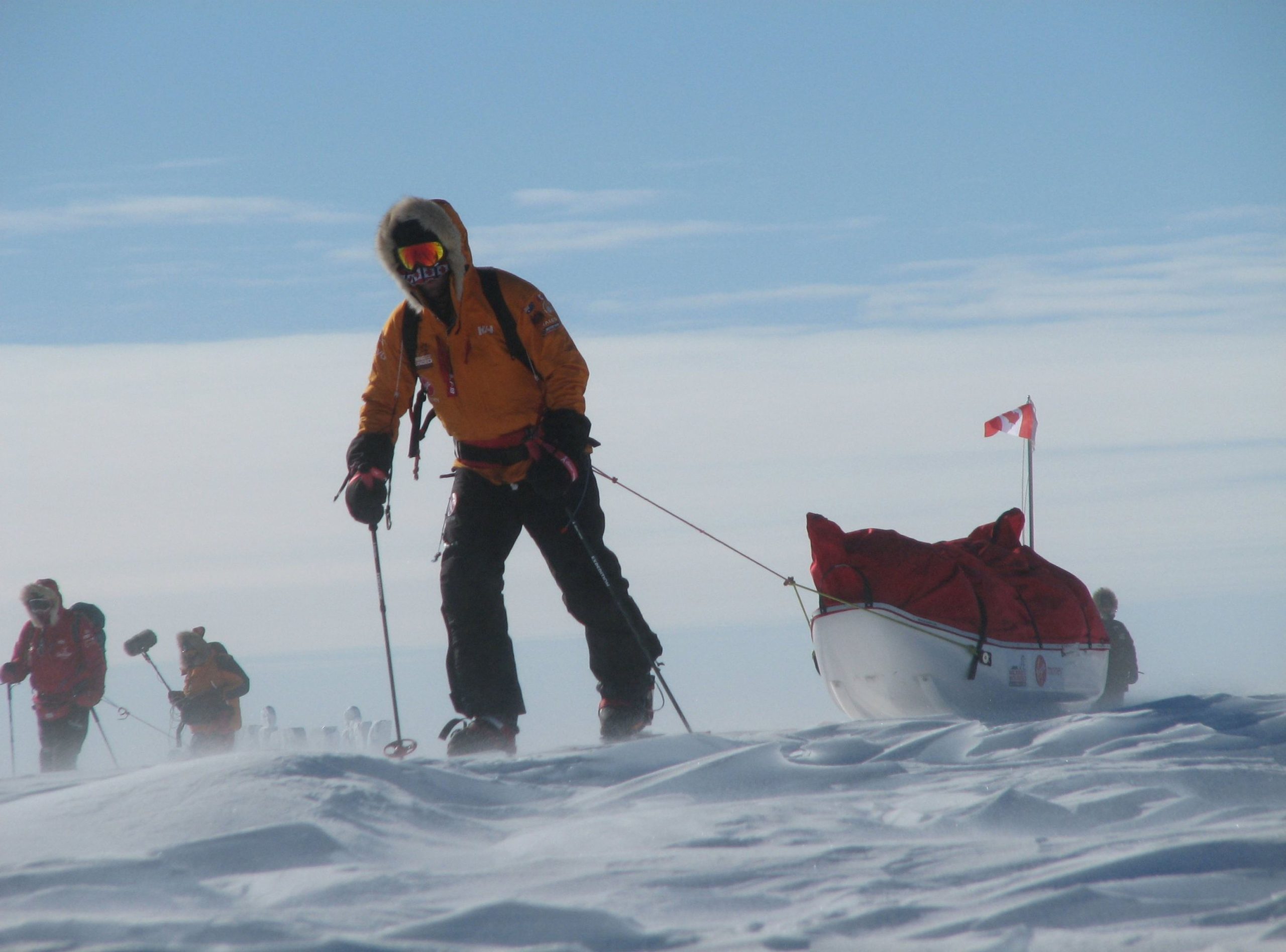 سورتمه سواری در قطب - عکس قطب جنوب