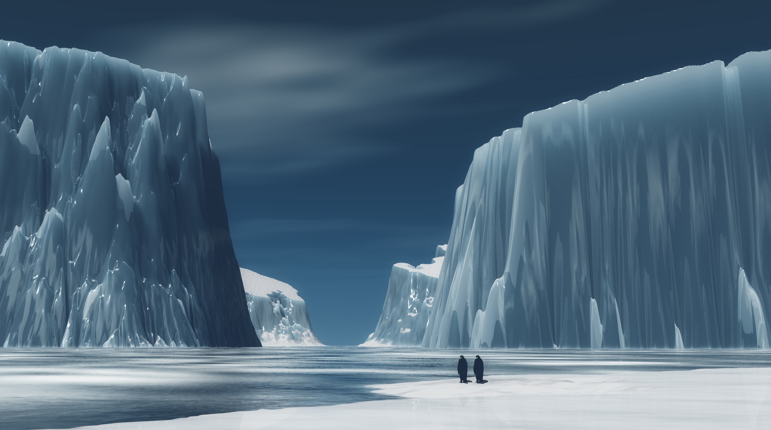 کوه یخ - عکس قطب جنوب