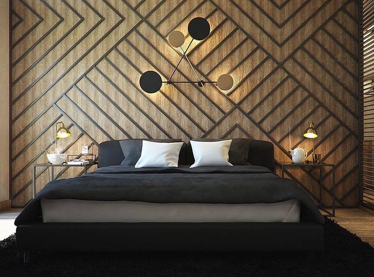 دکور دیوار اتاق خواب - استفاده از اکسنت وال