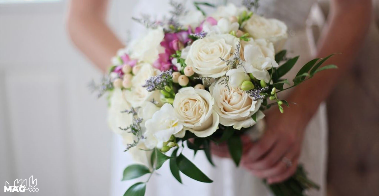 دسته گل عروس رنگی - دسته گل عروس جدید 2022