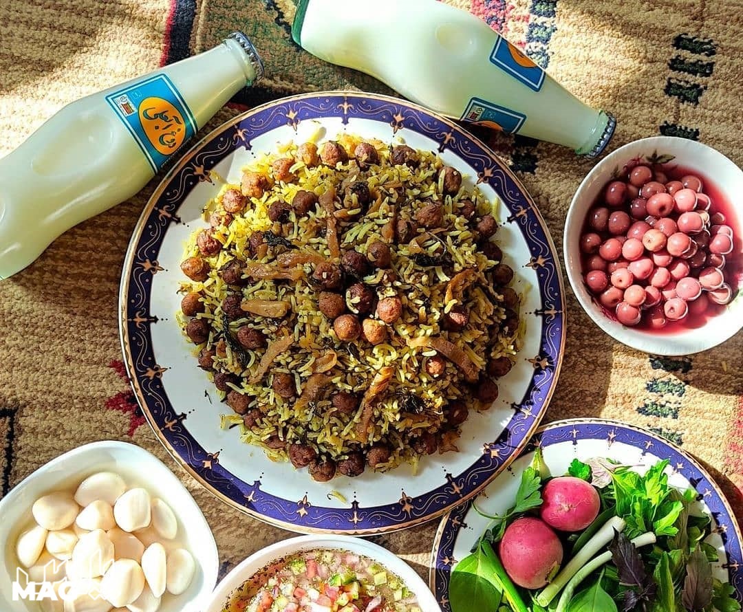غذای شیرازی - طرز تهیه کلم پلو شیرازی