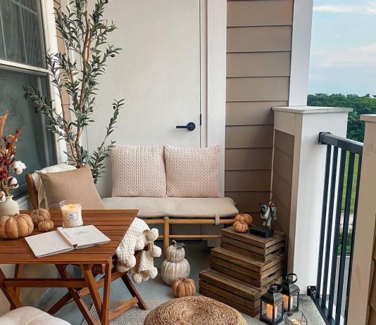 چیدمان تراس کوچک