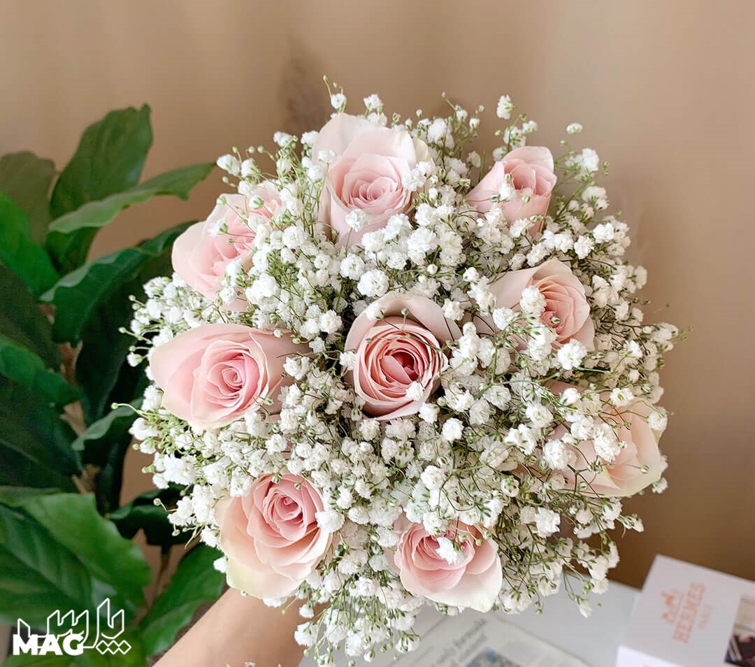 گل رز و عروس - دسته گل عروس جدید 2022
