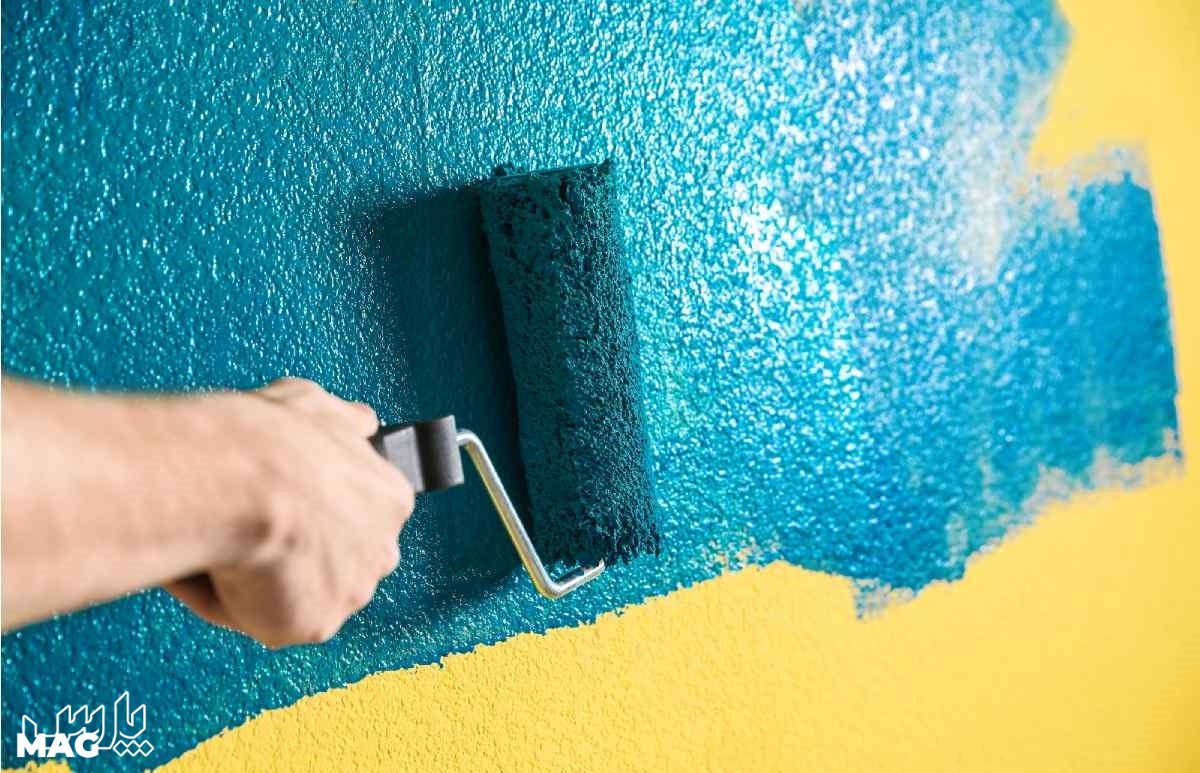 دیوار رنگی - رنگ کردن دیوار