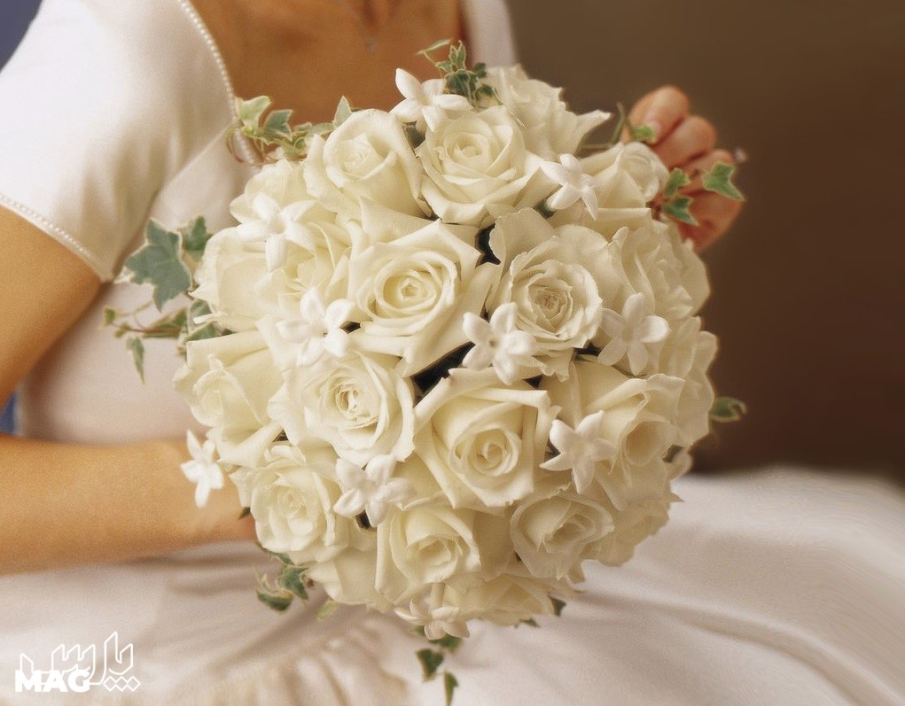 دسته گل عروس گرد - دسته گل عروس جدید 2022