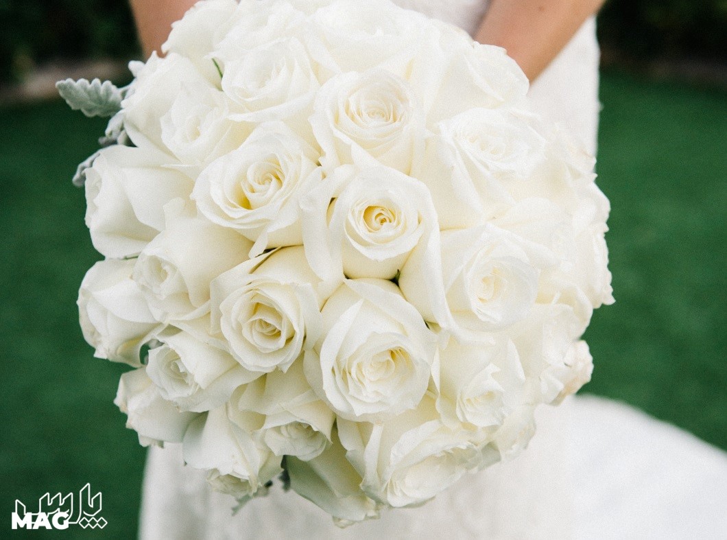 دسته گل عروس سفید - دسته گل عروس جدید 2022