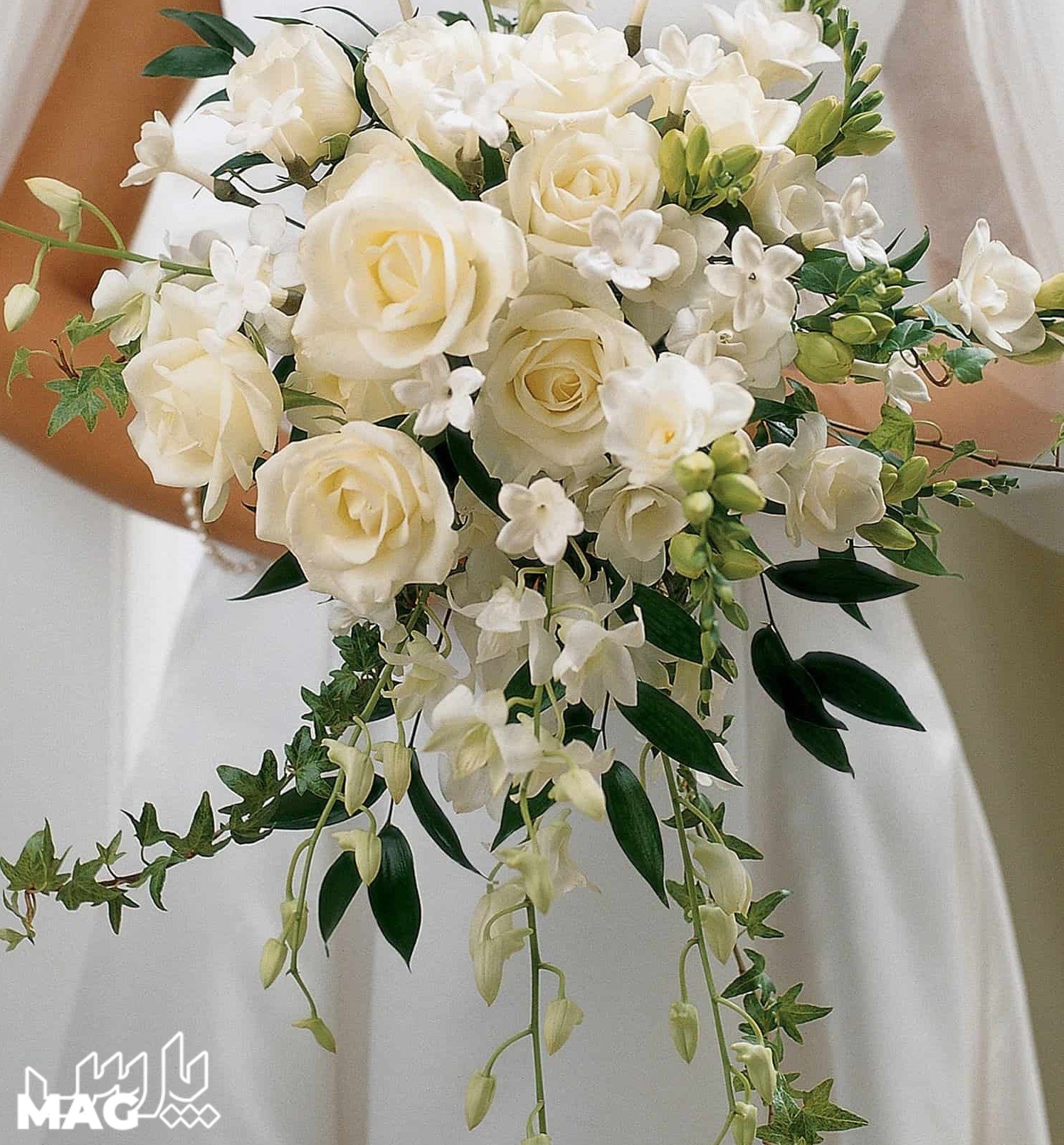 دسته گل عروسی آویز - دسته گل عروس جدید 2022