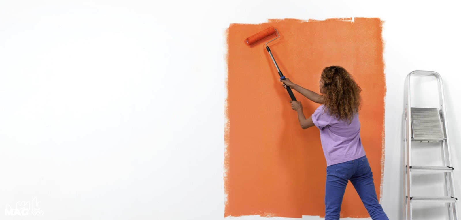 آموزش رنگ آمیزی با غلطک - رنگ کردن دیوار