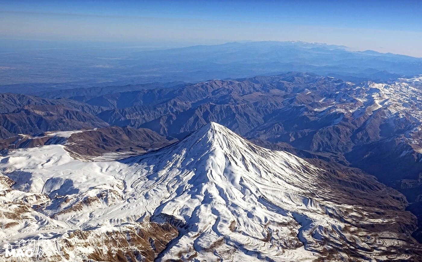کوه دماوند از نمای دور - عکس قله دماوند