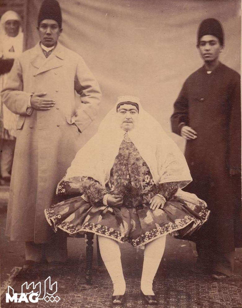 عکس تاجی همسر ناصرالدین شاه - ایران در زمان قاجار