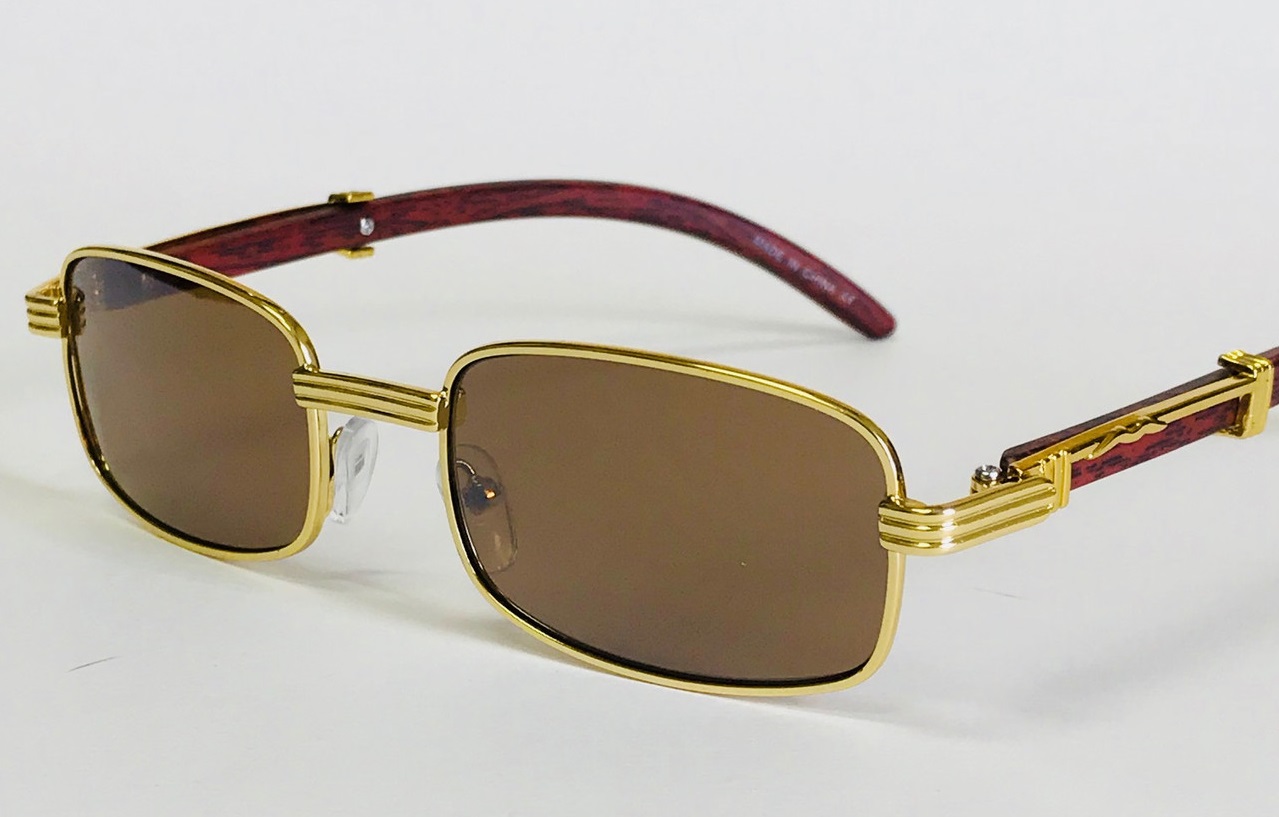 gold & wood glasses - گران ترین عینک آفتابی دنیا