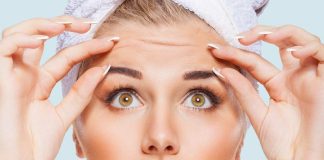 از بین بردن چروک پیشانی با ماساژ