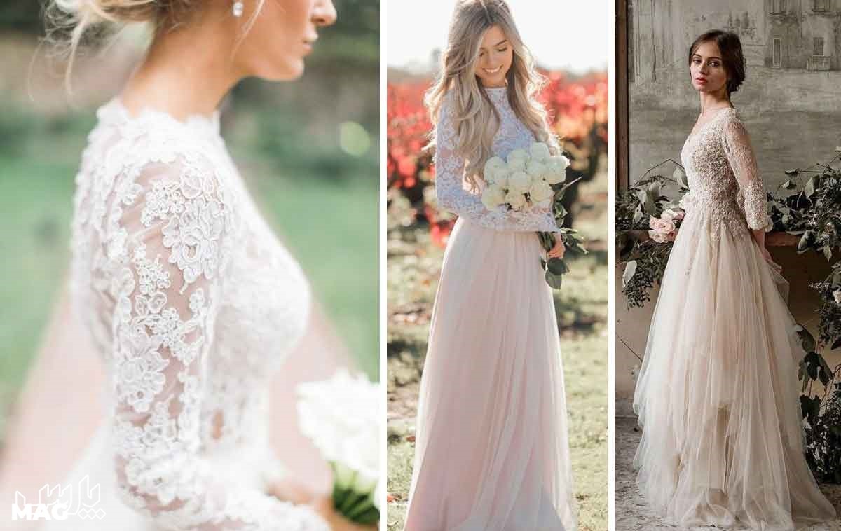 لباس عروس - مدل لباس عروس پوشیده جدید