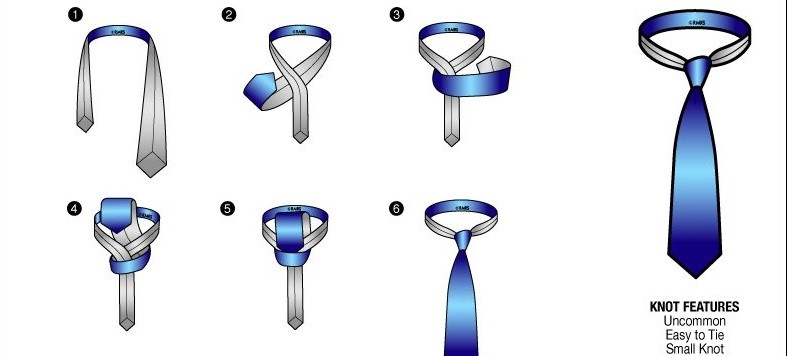 گره ویندوز کراوات - آموزش بستن کراوات مردانه
