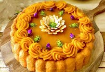 طرز تهیه حلوا زعفرانی مجلسی