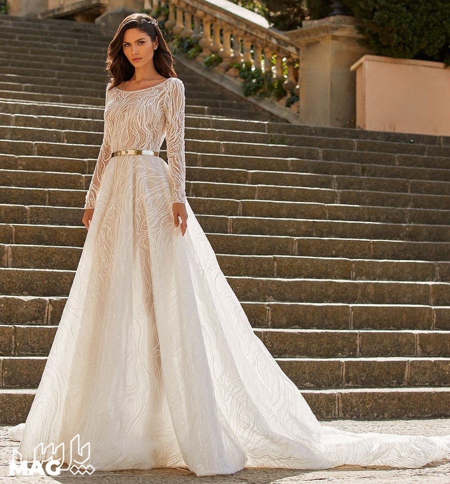 گرانترین لباس عروس دنیا - مدل لباس عروس پوشیده جدید