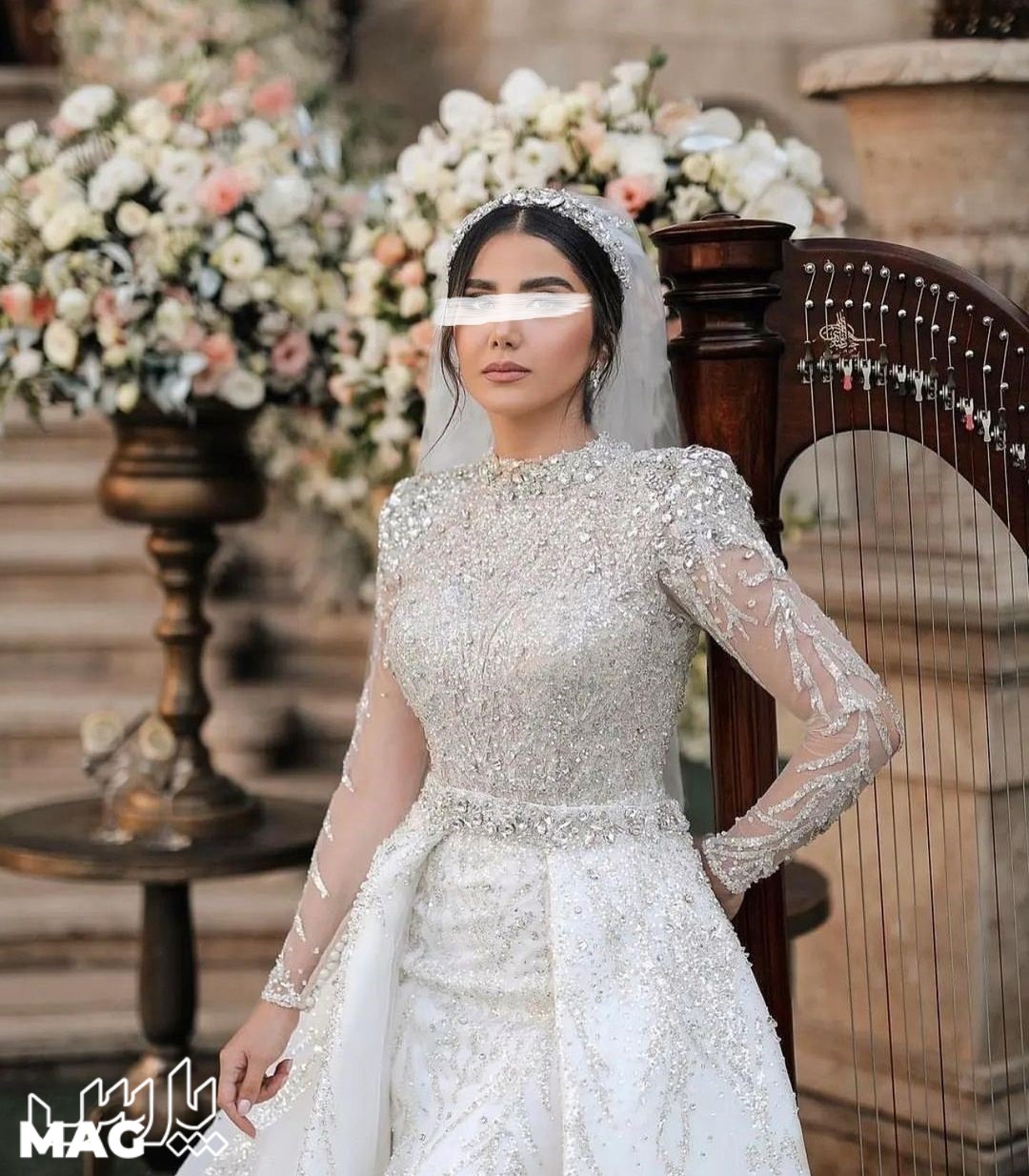 لباس عروس لاکچری - مدل لباس عروس پوشیده جدید