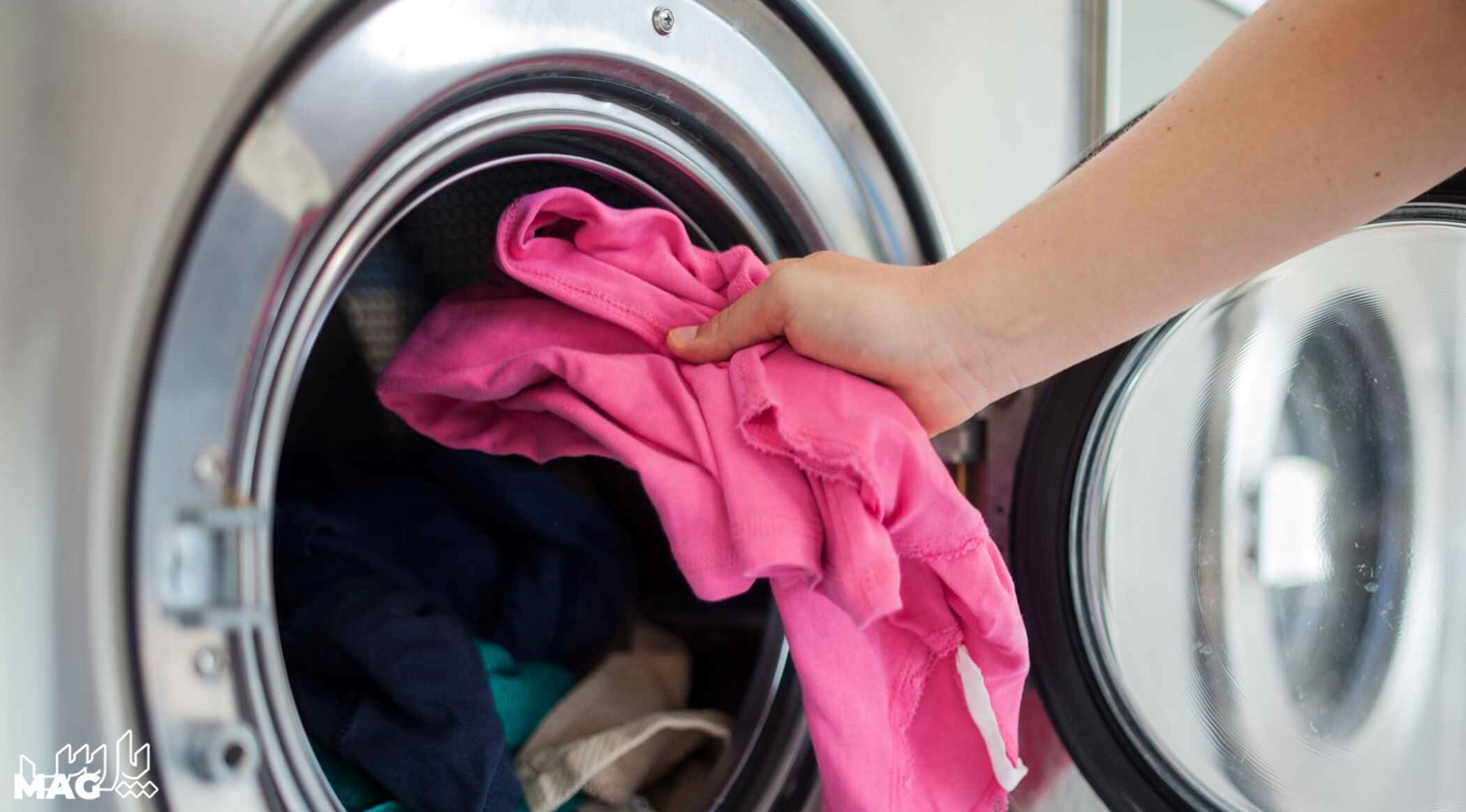 شستن لباس در لباسشویی - تمیز کردن ماشین لباسشویی