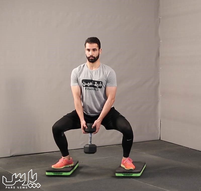 سومو اسکوات ح- حرکات ورزشی برای لاغری ران