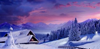 عکس منظره برفی با کیفیت بالا