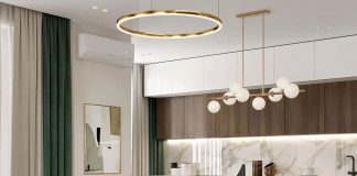 نصب لوستر بدون زنجیر