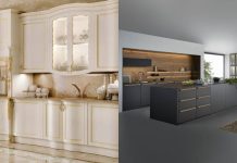 7 تفاوت کابینت کلاسیک و مدرن تفاوت کابینت مدرن و کلاسیک