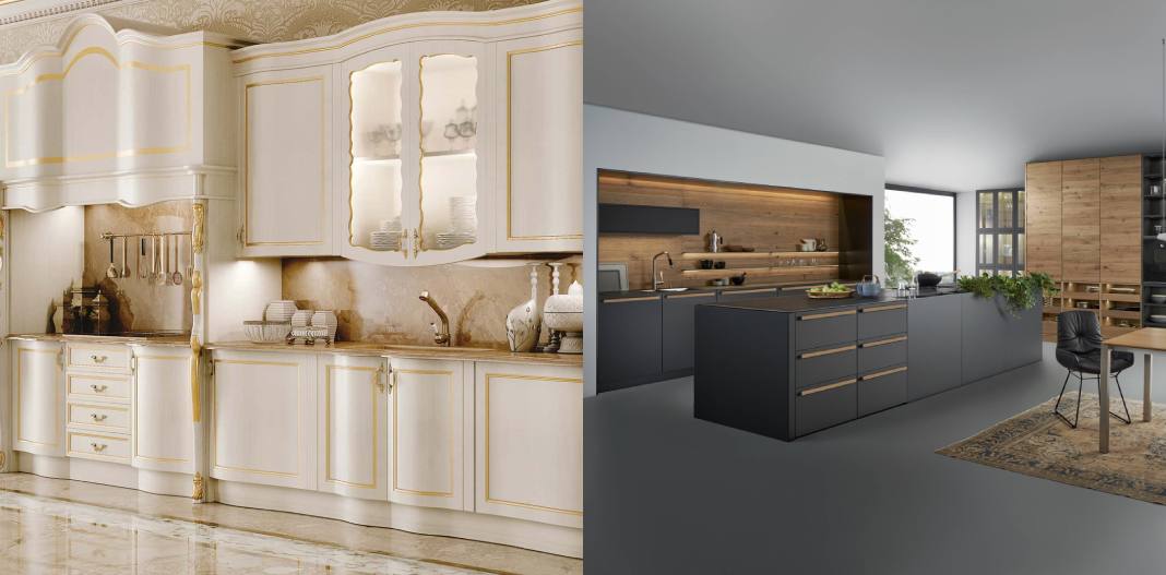 1111 تفاوت کابینت مدرن و کلاسیک