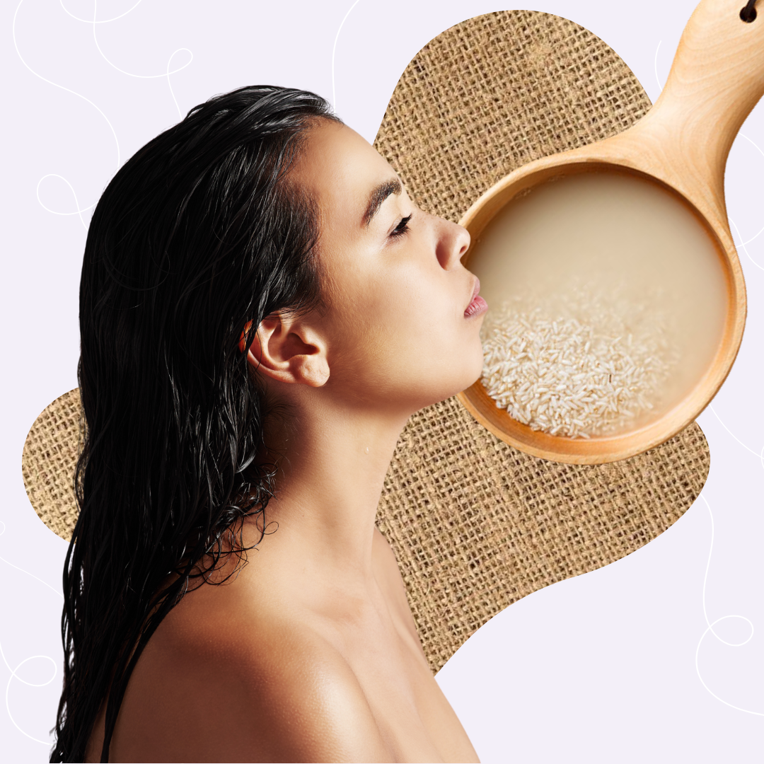 از بین بردن وزی مو از مهم‌ترین خواص آب برنج