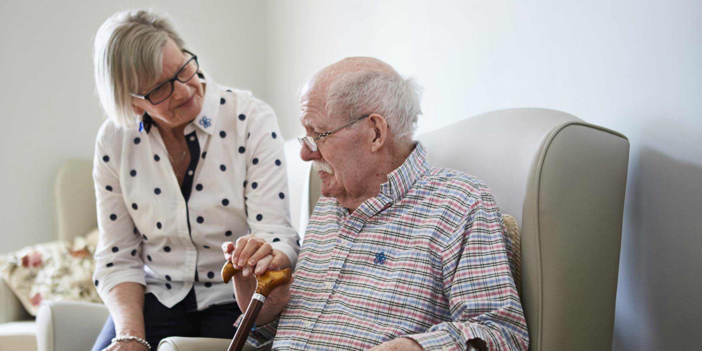 سالمند آلزایمری - پیرزن و پیرمرد