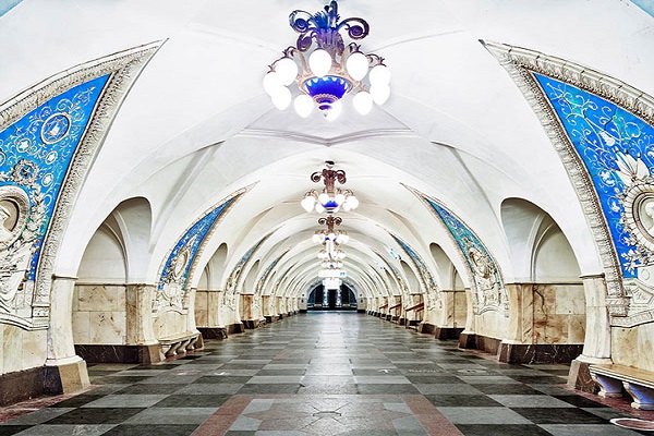 نمایی از مترو مسکو