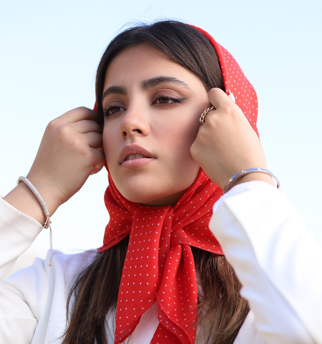 استایل با مینی اسکارف - روسری 
