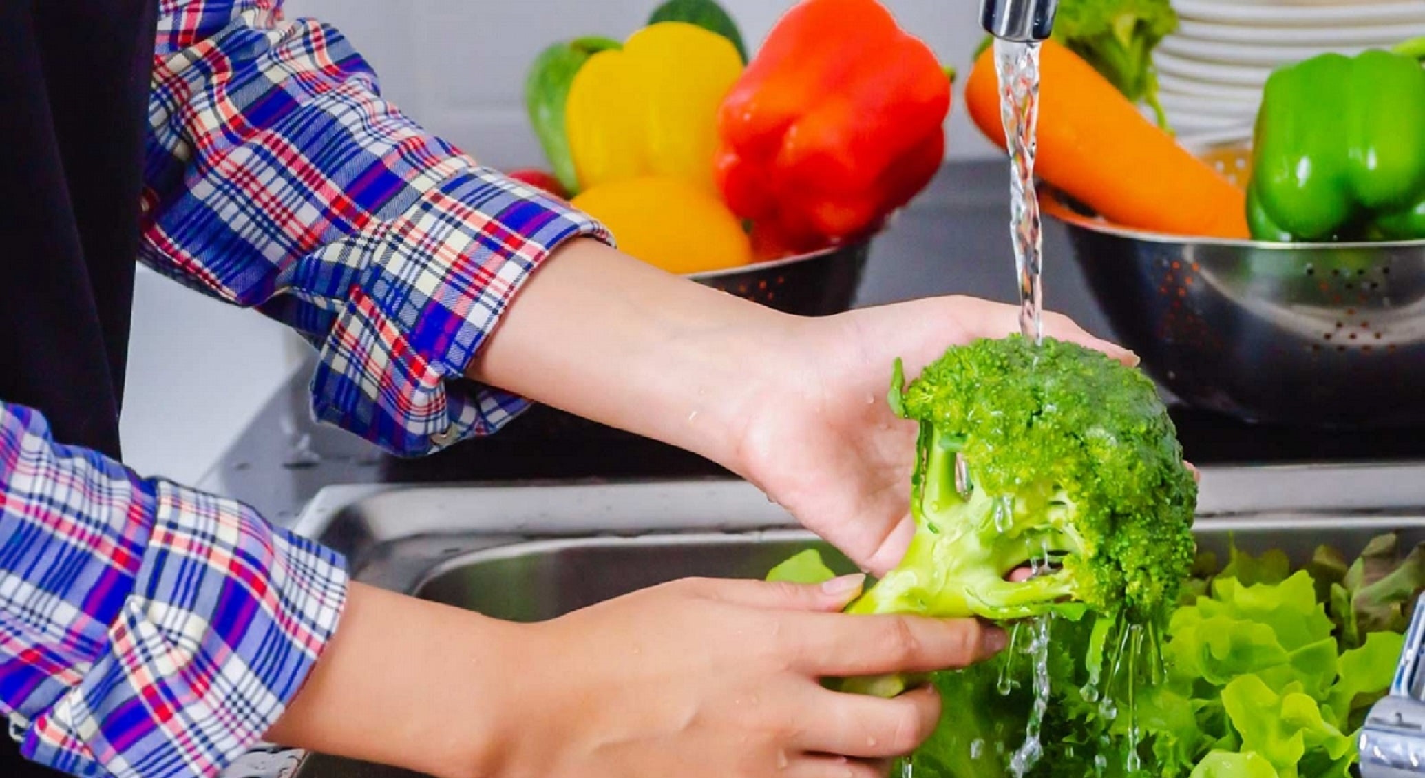 شستن بروکلی - ضدعفونی کردن سبزی