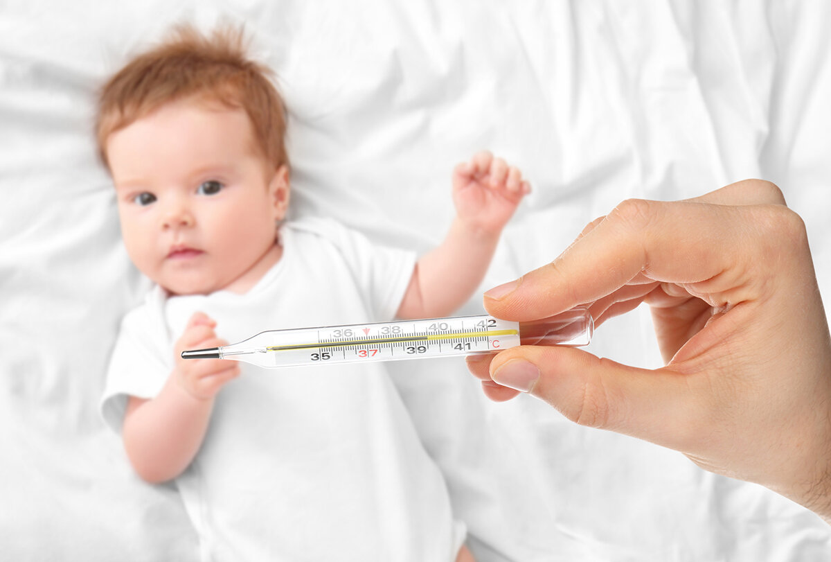 کاهش تب کودک - دماسنج