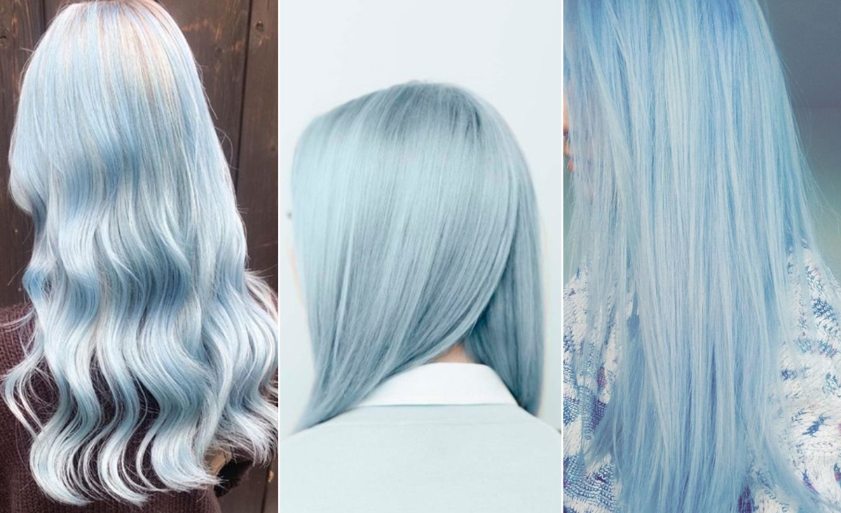 رنگ موی آبی - رنگ موی پاییزی