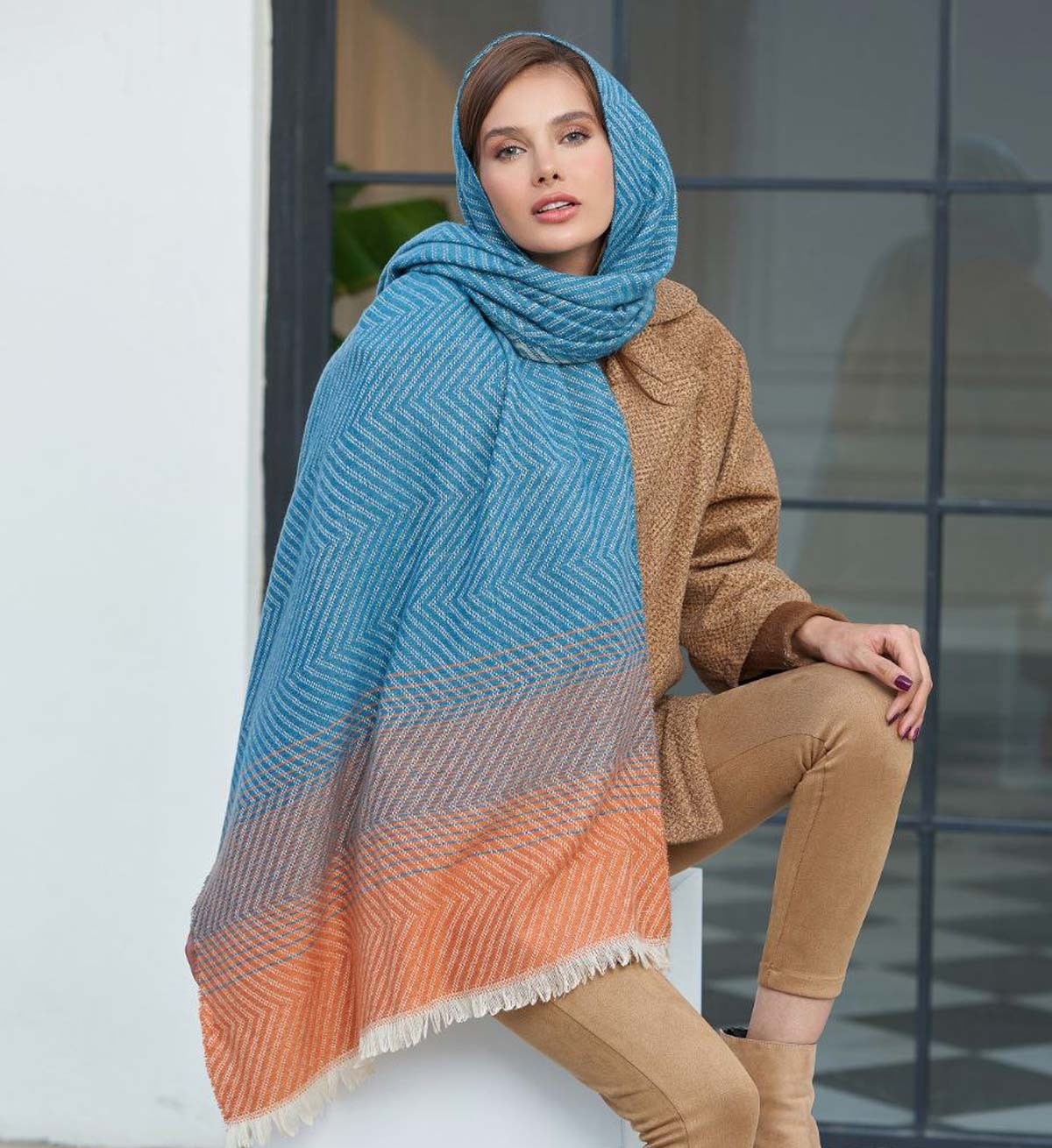 شال جدید رنگی - شال پاییزه
