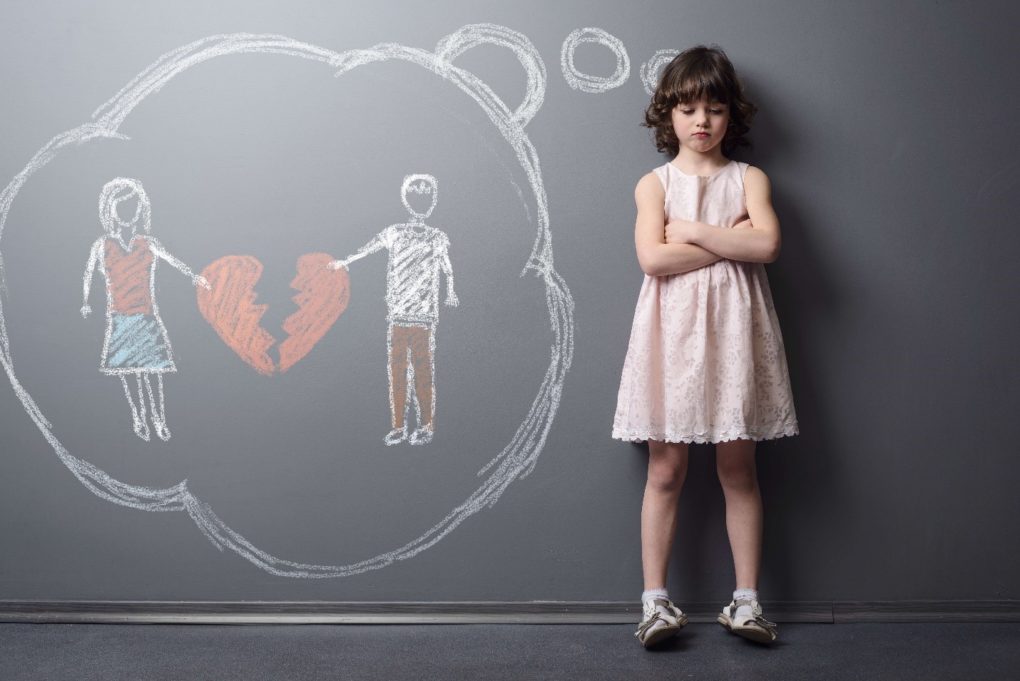 تاثیر طلاق بر فرزندان - دختر بچه