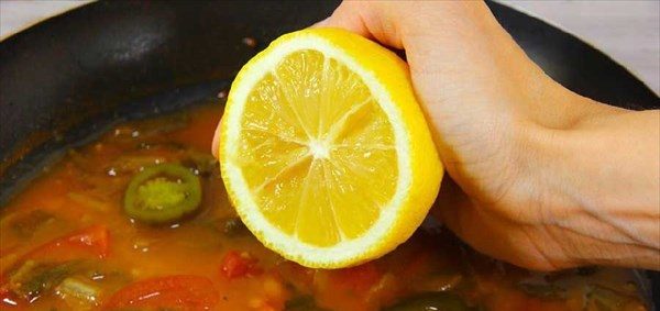 از بین بردن شوری غذا - لیمو ترش