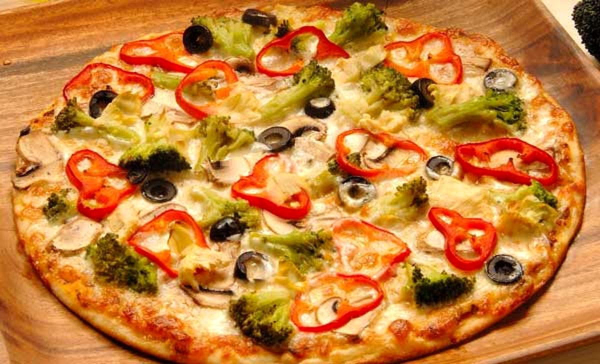 غذا بدون گوشت و مرغ - پیتزا