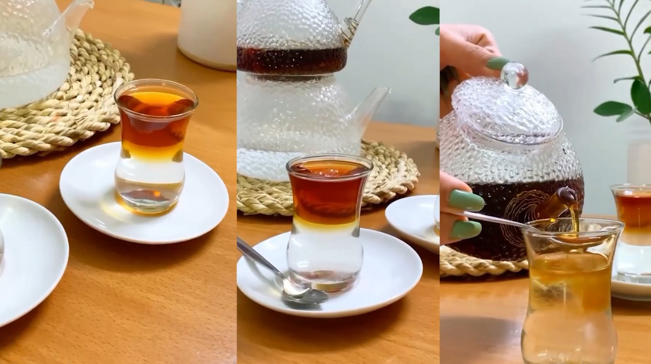 آموزش تهیه چای دو رنگ - طرز تهیه چای دو رنگ