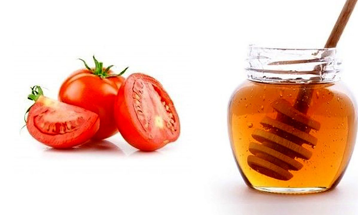 ماسک گوجه فرنگی - عسل