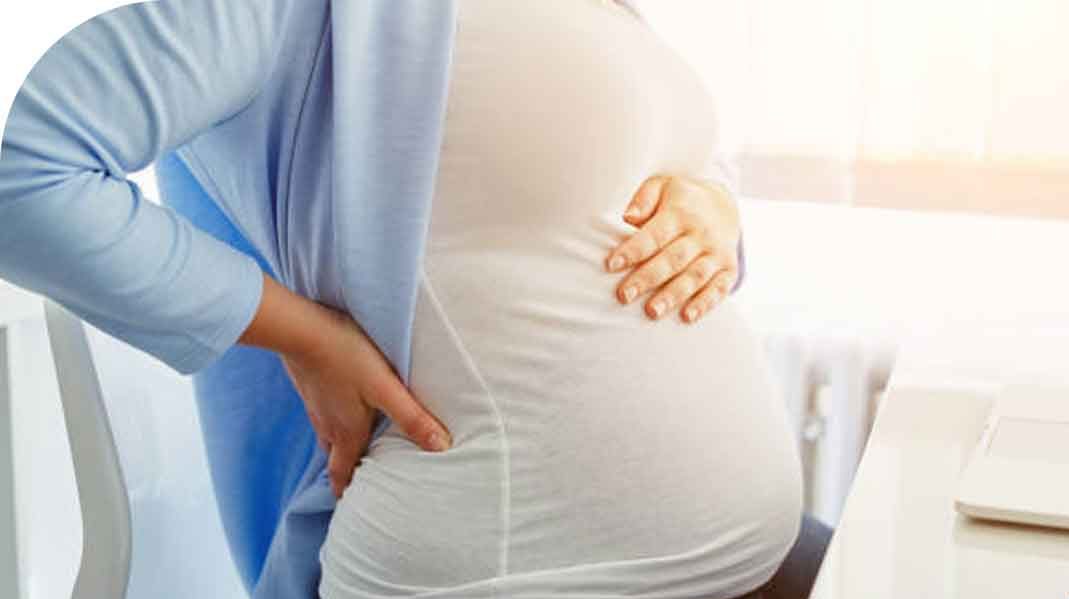 کمردرد در بارداری - زن