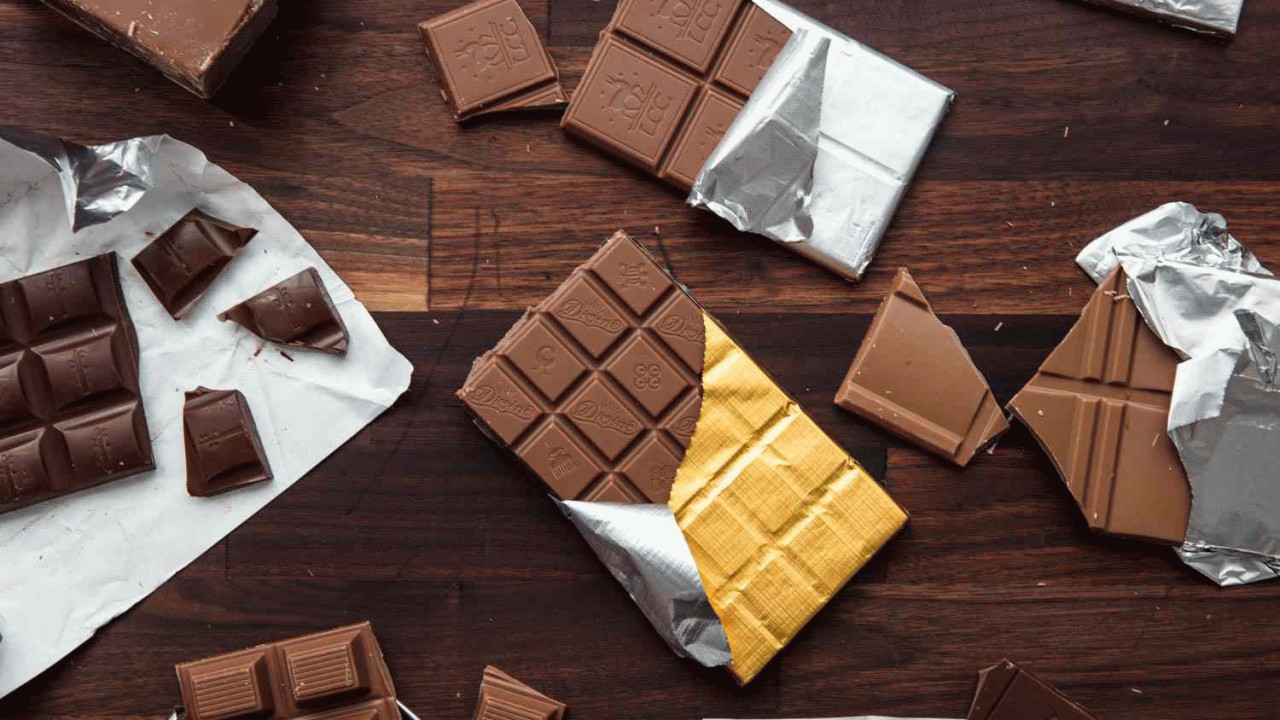 شکلات برای روده - شکلات دو رنگ