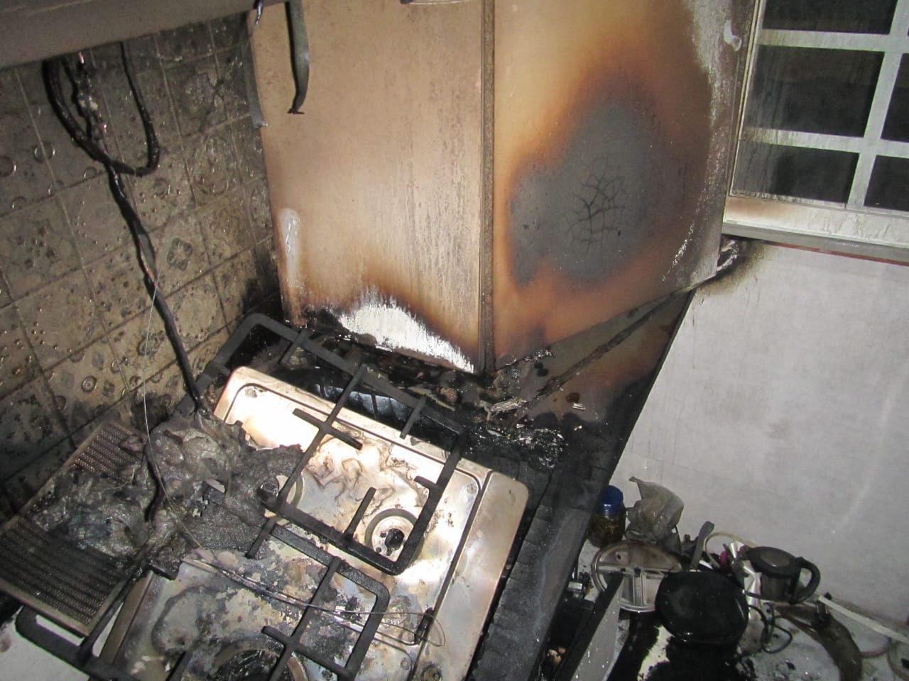 آتش سوزی در آشپزخانه - گاز