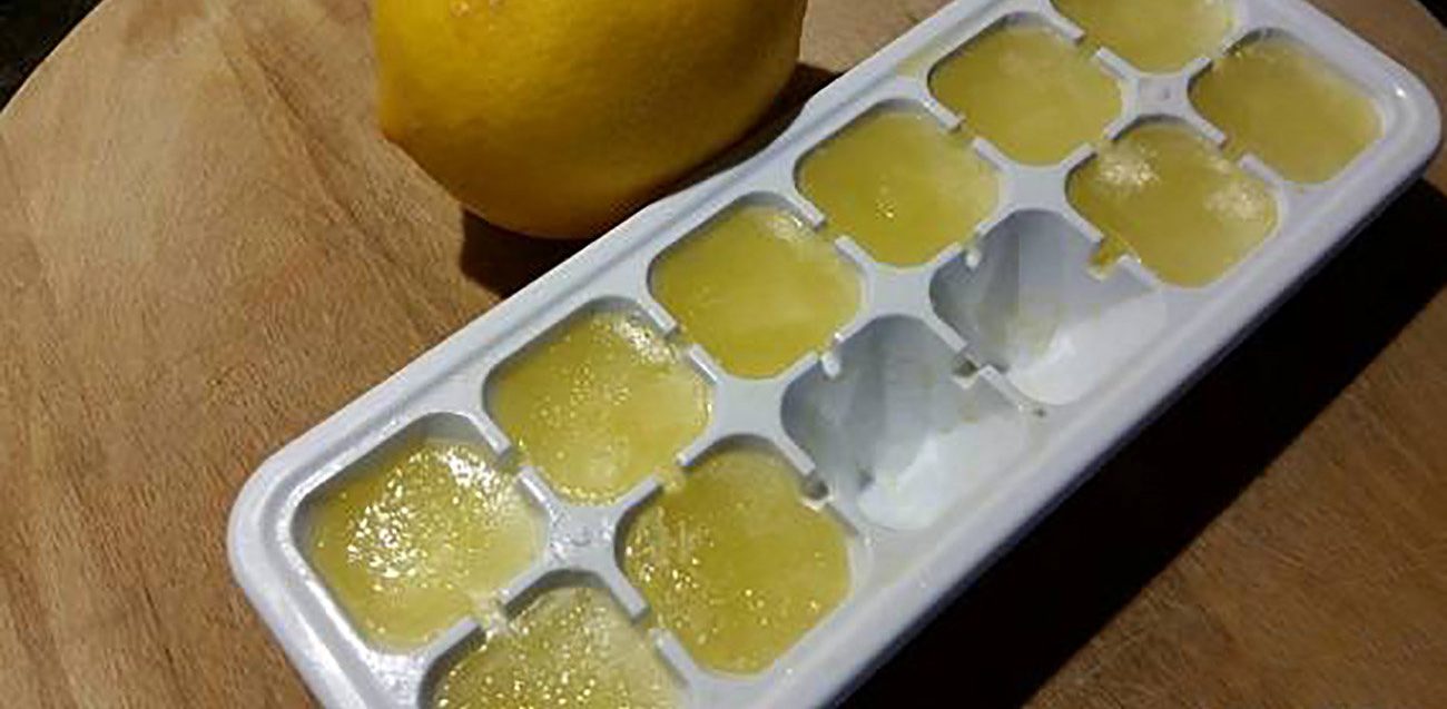 لیموی یخ زده - قالب یخ