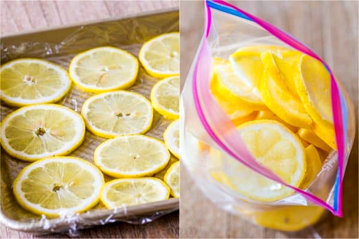 لیموی یخ زده - ورقه لیمو