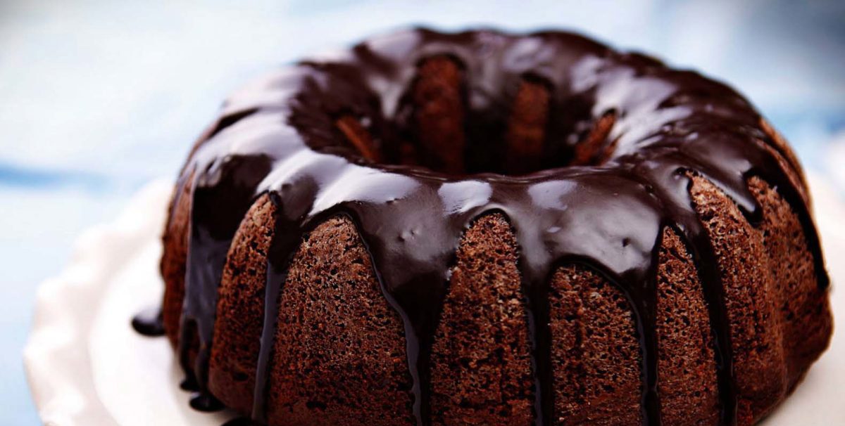 کیک شکلاتی رژیمی - سس شکلات