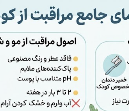 مراقبت از کودک از سر تا پا؛ نکاتی که هر پدر و مادری باید بداند.
